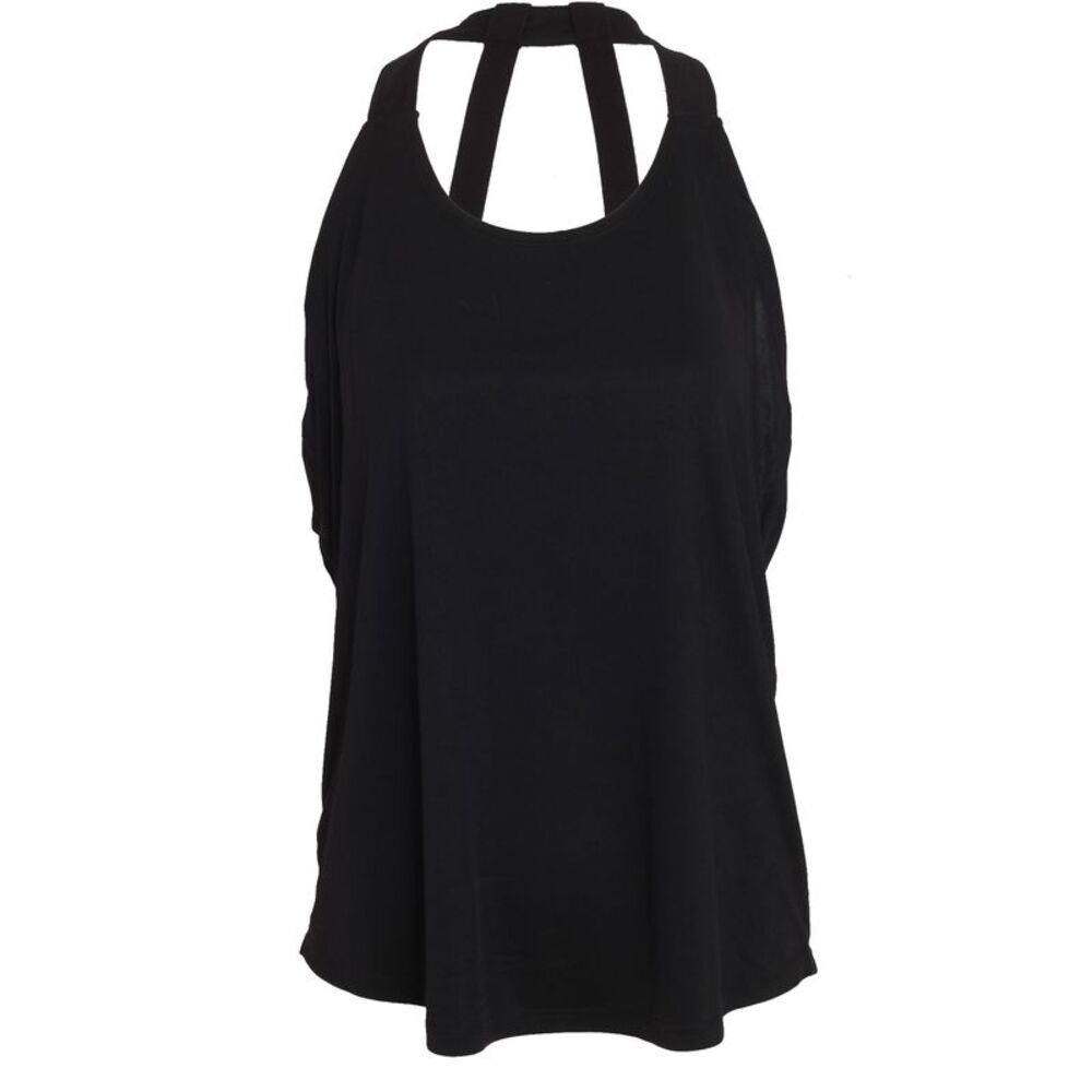 Tri Dri Womens/Ladies Double Strap Back Vest / Black